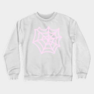 pink spider web pop art design Crewneck Sweatshirt